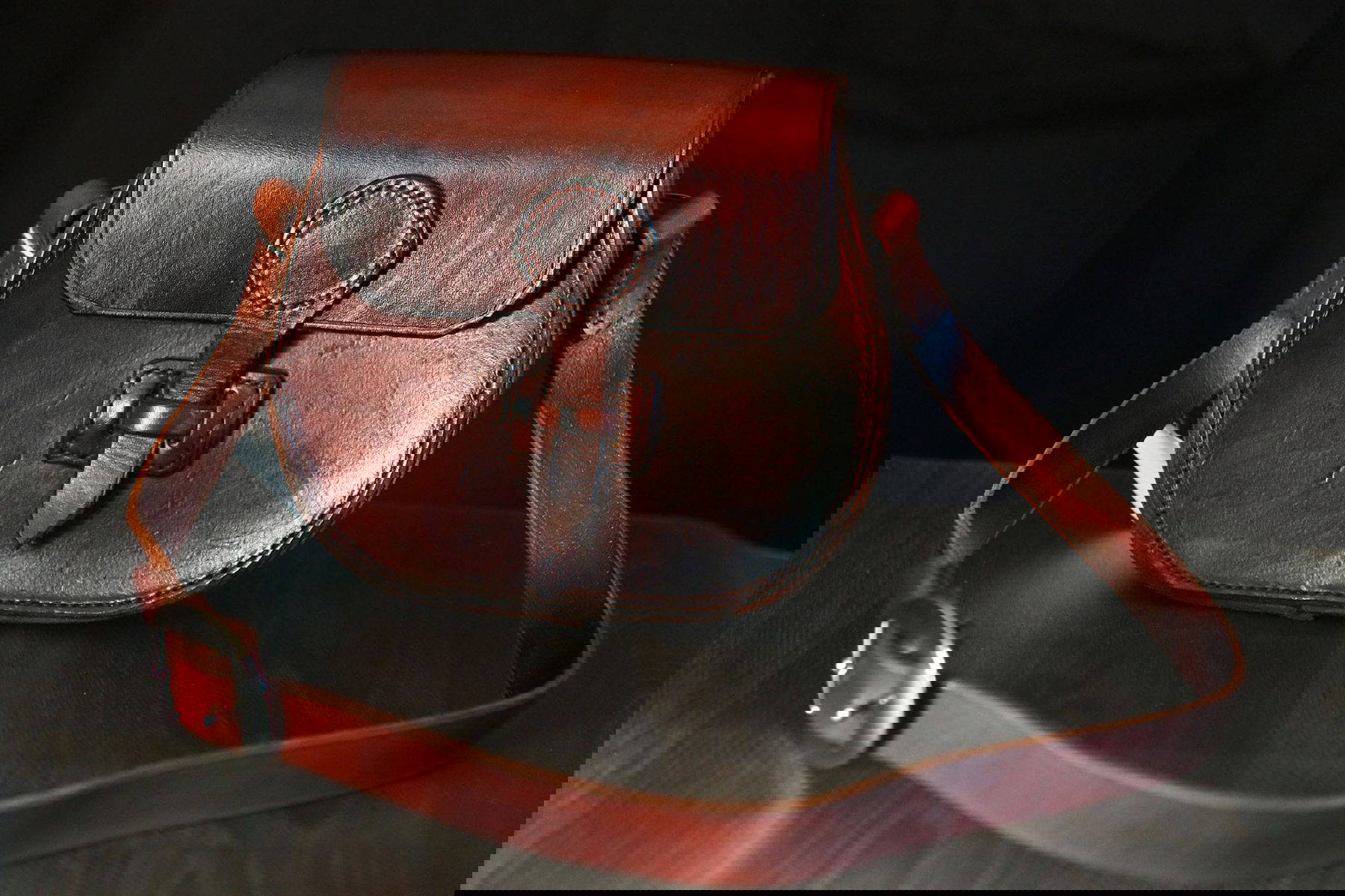 Handmade in Devon, leather handbag